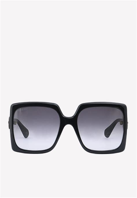 gucci 59mm geometric sunglasses